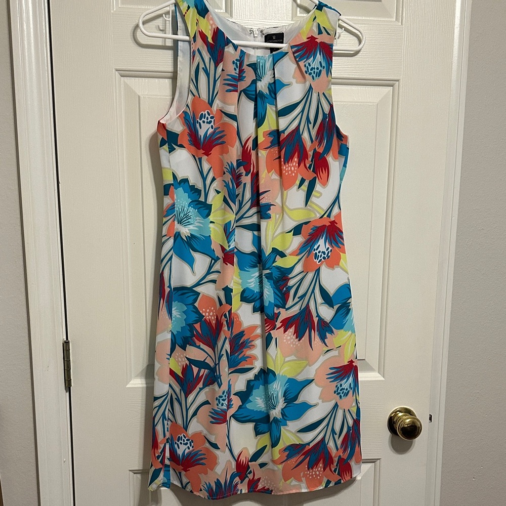 Worthington Colorful Floral Mini Dress